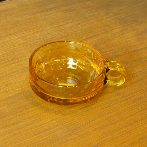 レトロガラス　カップ＆ソーサー（底浅）
