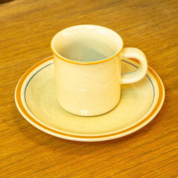 レトロ陶器エスプレッソカップ＆ソーサー STONE WARE JAPAN